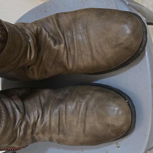 Ankle boots,brown,vegan leather,hip,western,boho Size:7 vintage - Picture 6 of 8
